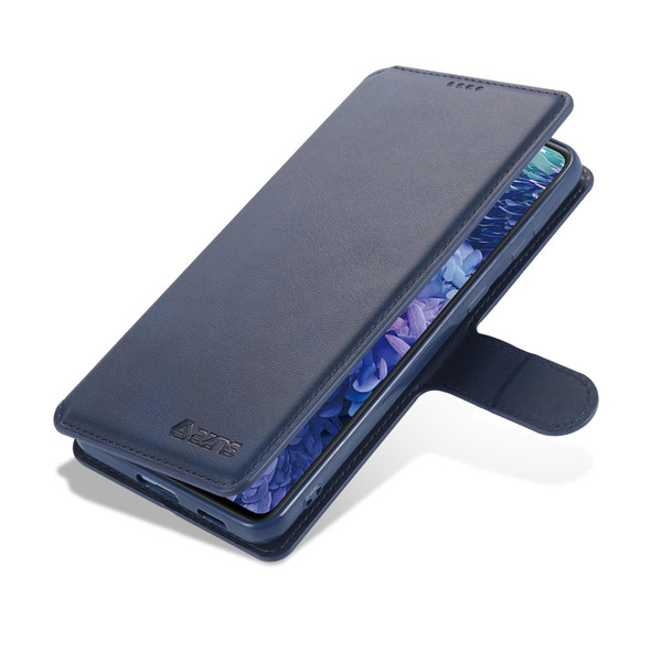 Samsung Galaxy S21+ 5G AZNS Calf Texture Horizontal Flip Leather Case with Holder & Card Slots & Wallet & Photo Frame(Blue)