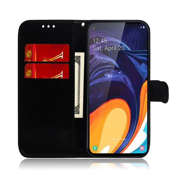 Colored Drawing Pattern Colorful Magnetic Buckle Horizontal Flip PU Leatherette Case with Holder & Card Slots & Wallet & Lanyard - Galaxy M40/A60(Tiger Rose)