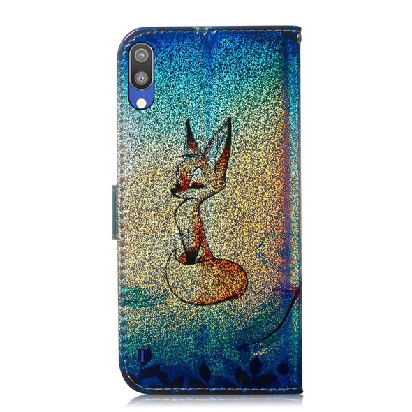Colored Drawing Pattern Colorful Magnetic Buckle Horizontal Flip PU Leatherette Case with Holder & Card Slots & Wallet & Lanyard -  Galaxy A10 / M10(Fox)