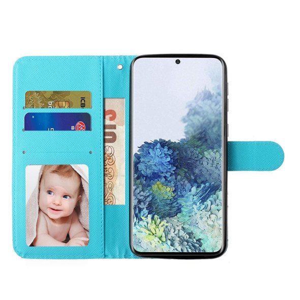 Samsung Galaxy S21+ 5G 3D Pattern Horizontal Flip Leather Case with Holder & Card Slots & Wallet & Lanyard(Marble)