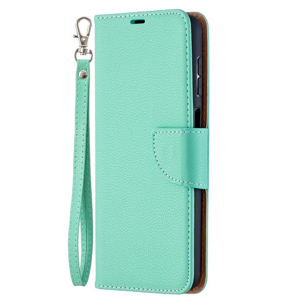 Samsung Galaxy A12 Litchi Texture Pure Color Horizontal Flip PU Leather Case with Holder & Card Slots & Wallet & Lanyard(Green)