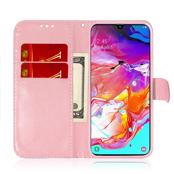 Colored Drawing Pattern Colorful Magnetic Buckle Horizontal Flip PU Leatherette Case with Holder & Card Slots & Wallet & Lanyard - Galaxy A70(Fox)