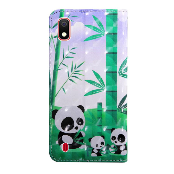 3D Painting Pattern Coloured Drawing Horizontal Flip TPU + PU Leatherette Case with Holder & Card Slots & Wallet, For:For Galaxy A10(Bamboo Panda)