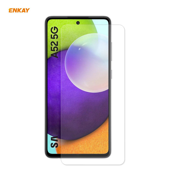 Samsung Galaxy A52 5G / 4G ENKAY Hat-Prince 0.26mm 9H 2.5D Curved Edge Tempered Glass Film