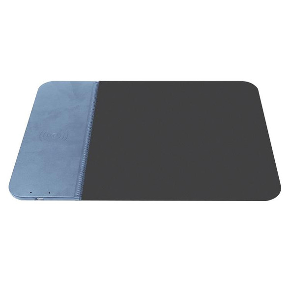 OJD-36 QI Standard 10W Lighting Wireless Charger Rubber Mouse Pad, Size: 26.2 x 19.8 x 0.65cm (Blue)