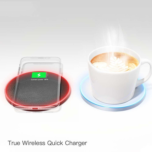 JAKCOM TWC Multifunctional Wireless Charging with Constant Temperature Heating Function UK Plug (Black)