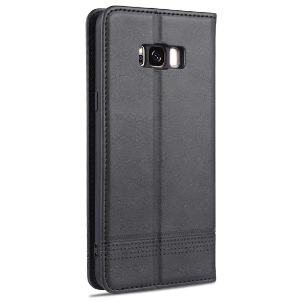 Samsung Galaxy S8 AZNS Magnetic Calf Texture Horizontal Flip Leather Case with Card Slots & Holder & Wallet(Black)