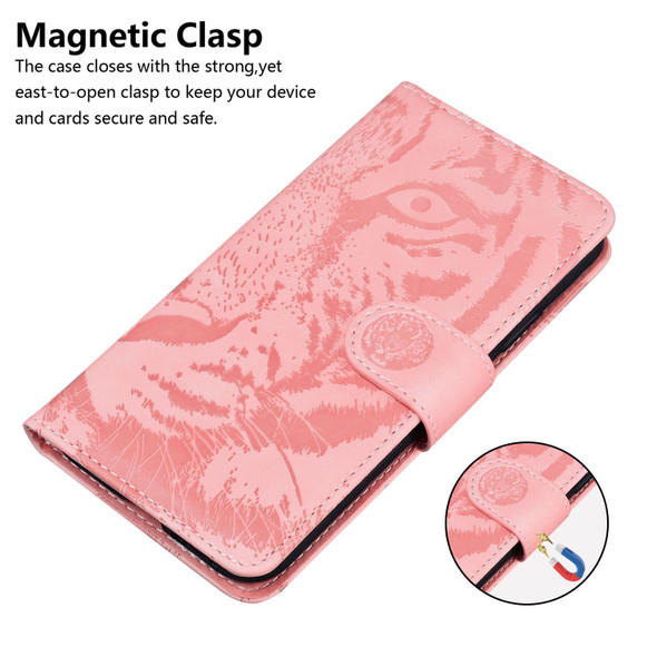 Samsung Galaxy S9 Plus Tiger Embossing Pattern Horizontal Flip Leather Case with Holder & Card Slots & Wallet(Pink)