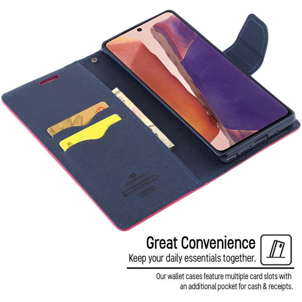 Samsung Galaxy Note20 GOOSPERY FANCY DIARY Horizontal Flip PU Leather Case with Holder & Card Slots & Wallet(Purple)