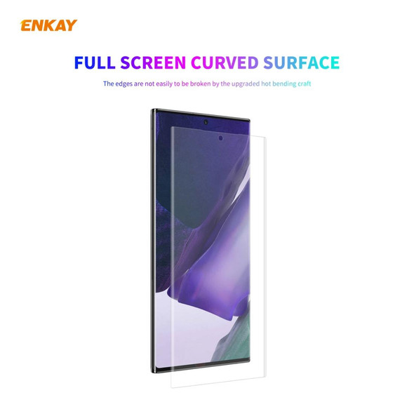 Samsung Galaxy Note 20 Ultra 2 PCS ENKAY Hat-Prince 3D Full Screen PET Curved Hot Bending HD Screen Protector Soft Film(Transparent)