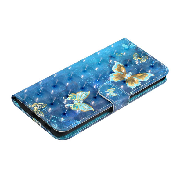 Samsung Galaxy S21+ 5G 3D Pattern Horizontal Flip Leather Case with Holder & Card Slots & Wallet & Lanyard(Rankine Butterfly)