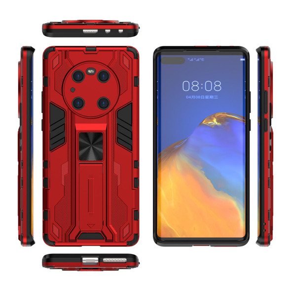 Huawei Mate 40 Pro Supersonic PC + TPU Shock-proof Protective Case with Holder(Red)