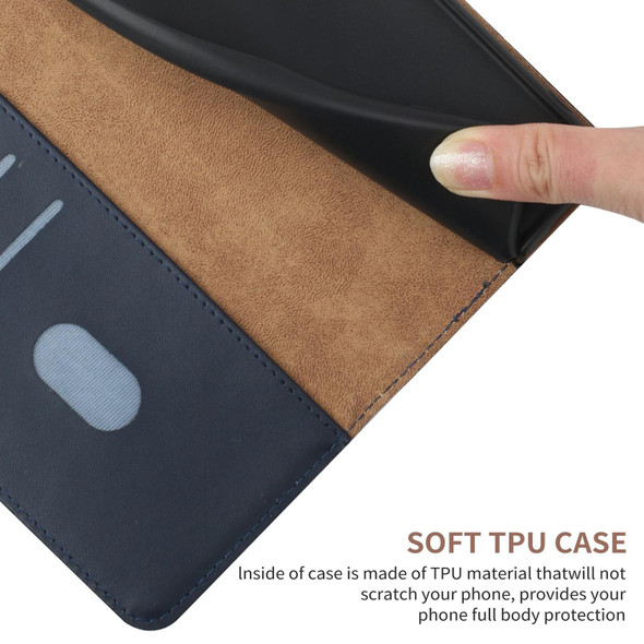 Xiaomi Redmi Note 11 Pro Global Genuine Leather Fingerprint-proof Horizontal Flip Phone Case(Blue)