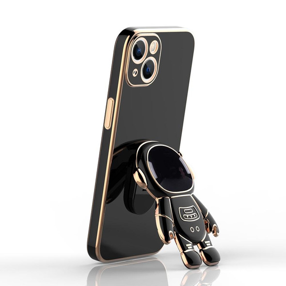 Plating Astronaut Holder Phone Case - iPhone 11(Black)
