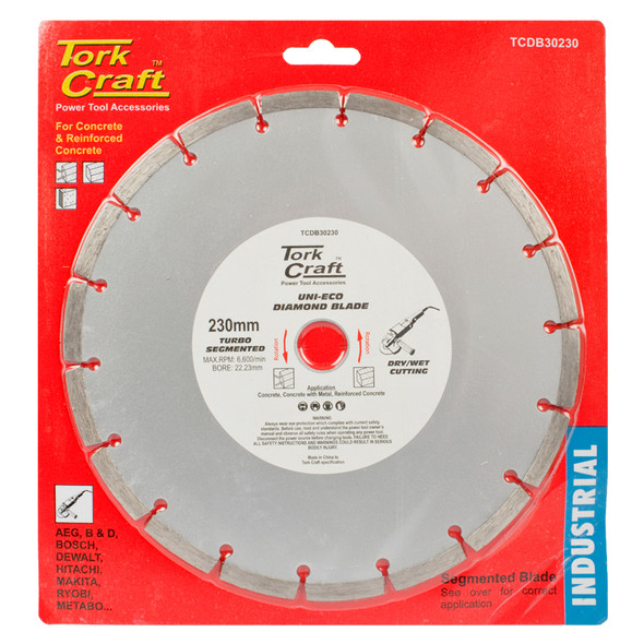 DIAMOND BLADE SEGM.230MM REINF.CONCRETE