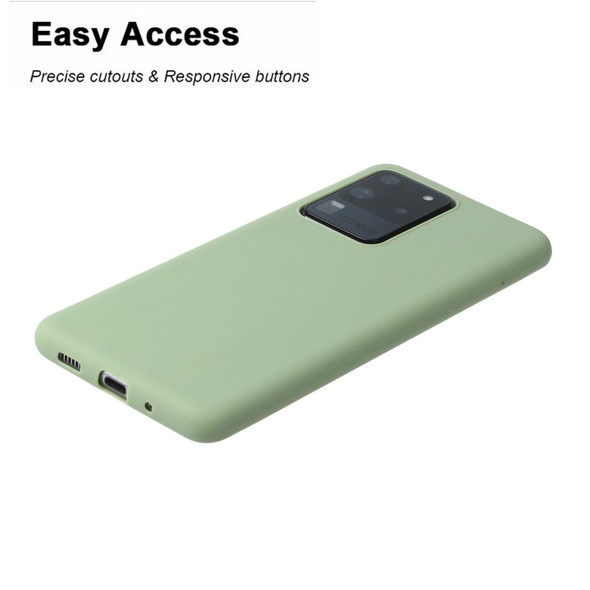 Galaxy S20 Ultra Solid Color Frosted TPU Phone Case(Green)