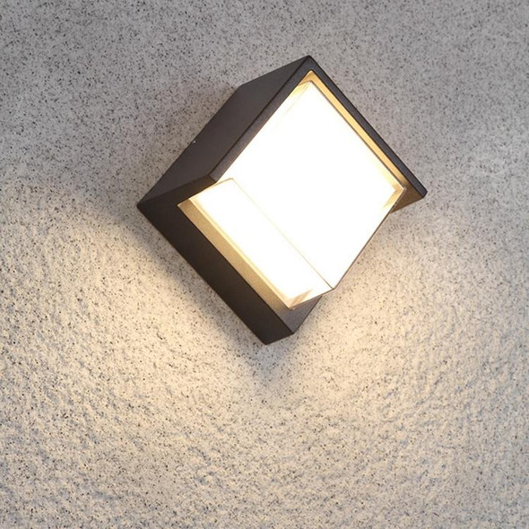 16cm Square Shape 10W 3000K Patio Porch Garden Light Outdoor IP54 Waterproof LED Wall Lamp