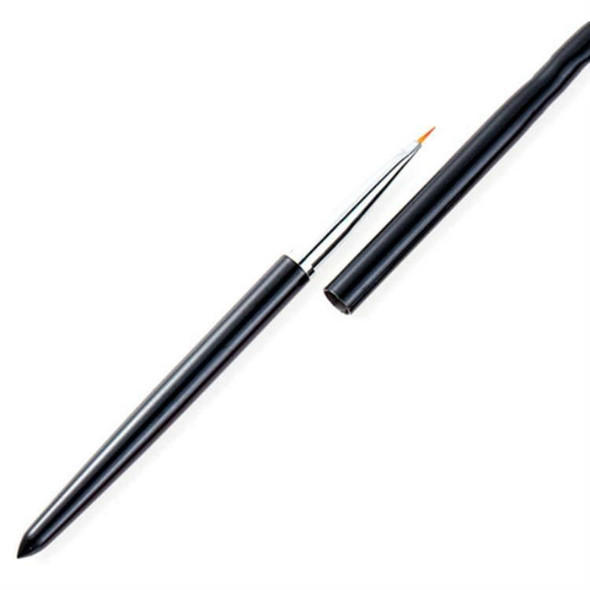 Nail Brush Color Painting Flower Carving Pen Pull Pen Light Therapy Gel Pen Flat Head Pen Nail Pen(Black)