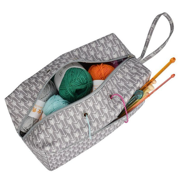 Portable Crochet Tools Wool Collection Bag Yarn Storage Handbag, Size:Small