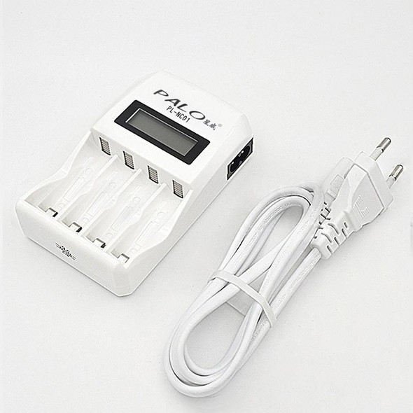 4 Slots Smart Intelligent Battery Charger with LCD Display for AA / AAA NiCd NiMh Rechargeable Batteries(US Plug)