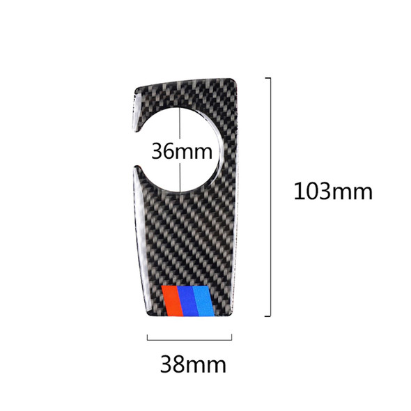 Three Color Carbon Fiber Car Handbrake Below Panel Decorative Sticker for BMW 5 Series F07 F10 F25 F26 / GT X3 X4 2009-2016,Sutible for Right Driving