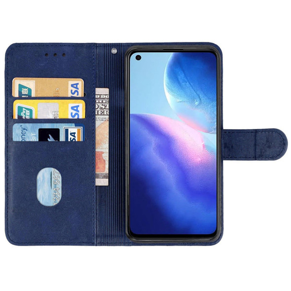 Leather Phone Case - OPPO Reno5 4G(Blue)