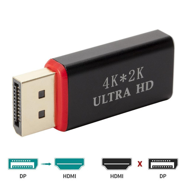 4K x 2K Display Port to HDMI Converter(Black)