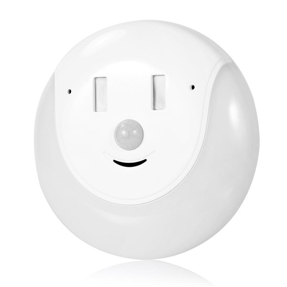 USB Charging Light & Human Body Sensing Control Smile Magnetic Night Light(Warm white light)