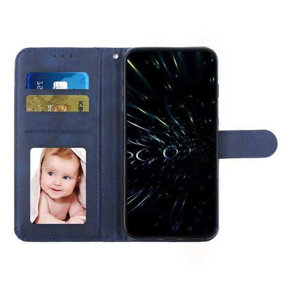 Motorola Moto G Stylus 2022 4G Stitching Calf Texture Buckle Leather Phone Case(Blue)