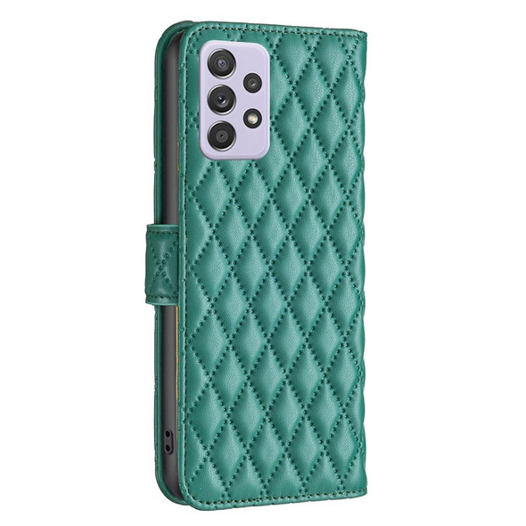 Samsung Galaxy A52 / A52s 5G Diamond Lattice Wallet Leather Flip Phone Case(Green)