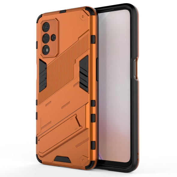 OPPO A93s 5G Punk Armor 2 in 1 PC + TPU Shockproof Case with Invisible Holder(Orange)