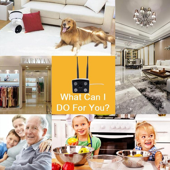 J-02130 1.3MP Dual Antenna Smart Wireless Wifi IP Camera, Support Infrared Night Vision & TF Card(64GB Max)