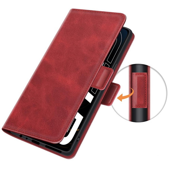 OPPO Realme GT 5G / Realme Q3 Pro 5G Dual-side Magnetic Buckle Horizontal Flip Leather Case with Holder & Card Slots & Wallet(Red)