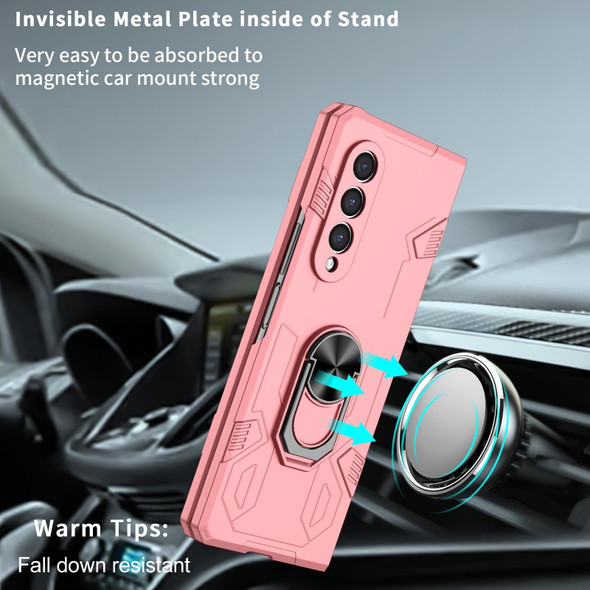 Samsung Galaxy Z Fold4 Matte UV Shockproof Phone Case(Pink)