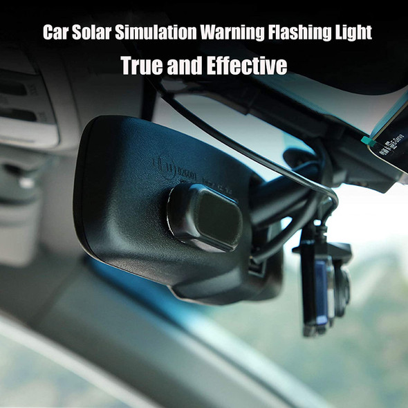 Solar-Powered Burglarproof LED Warning Light for Vehicles