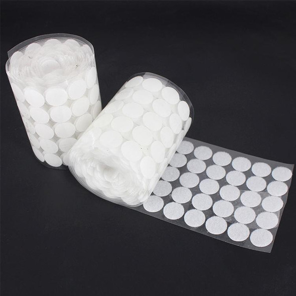 1000 PCS 25mm Round Nylon Adhesive(White)