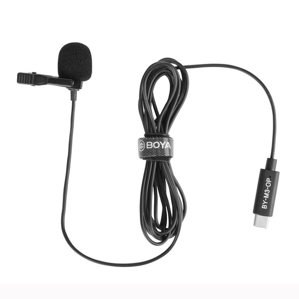 BOYA BY-M3-OP - DJI OSMO Pocket Clip-on Digital Lavalier Microphone (Black)