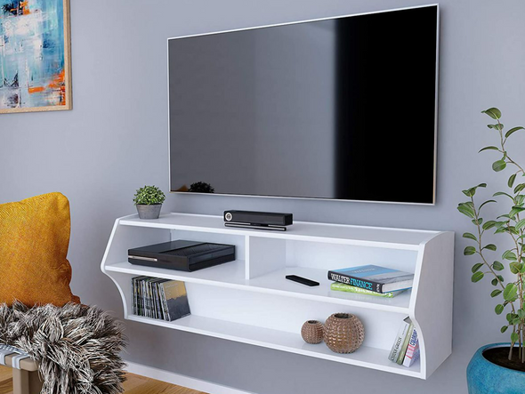 Daron TV Cabinet With 3 Storage Compartments