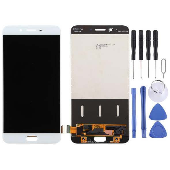 Original LCD Screen and Digitizer Full Assembly for OPPO R11 Plus (White)