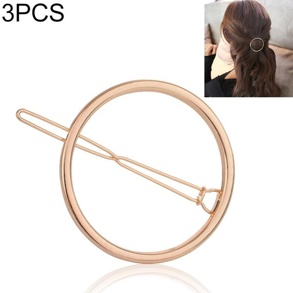 3 PCS New Hairpins Triangle Moon Hair Pin Jewelry Clover Round Hair Clip - Women Barrettes Head Accessories Bijoux De Tete