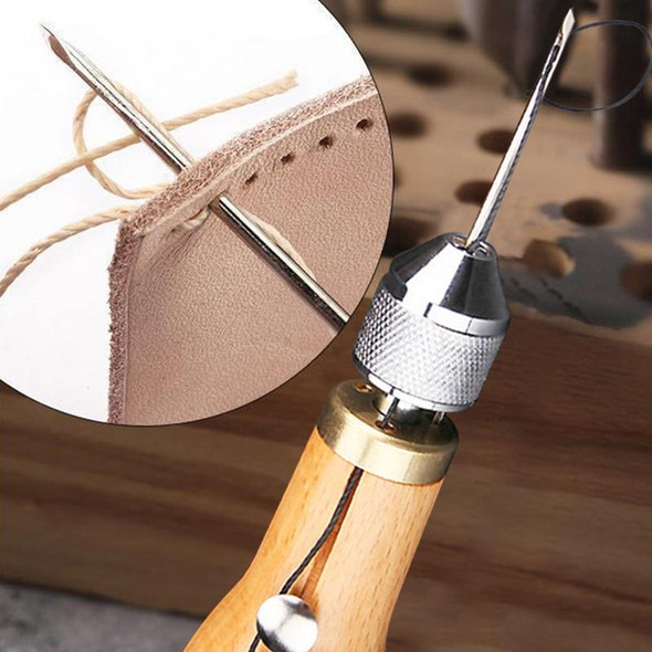 Handmade DIY Leather Stitching Tool Leather Carving Tool Device(Sewing Device)