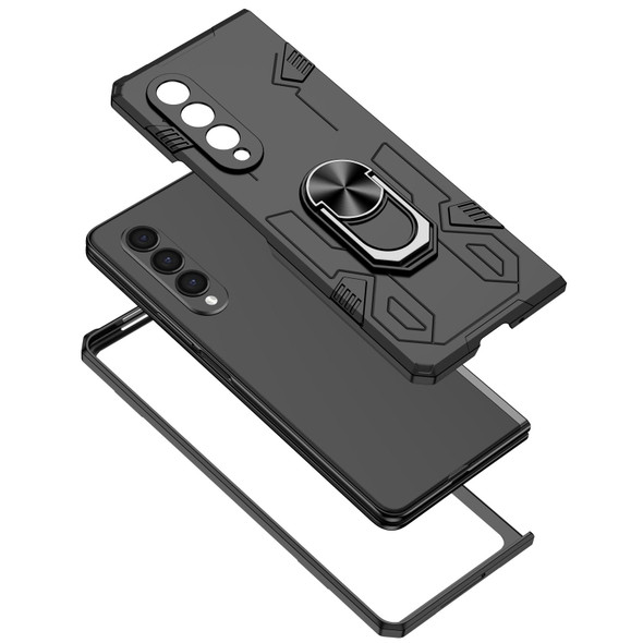 Samsung Galaxy Z Fold4 Matte UV Shockproof Phone Case(Black)