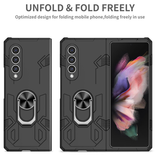 Samsung Galaxy Z Fold4 Matte UV Shockproof Phone Case(Black)