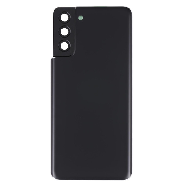 Battery Back Cover with Camera Lens Cover for Samsung Galaxy S21+ 5G(Black)