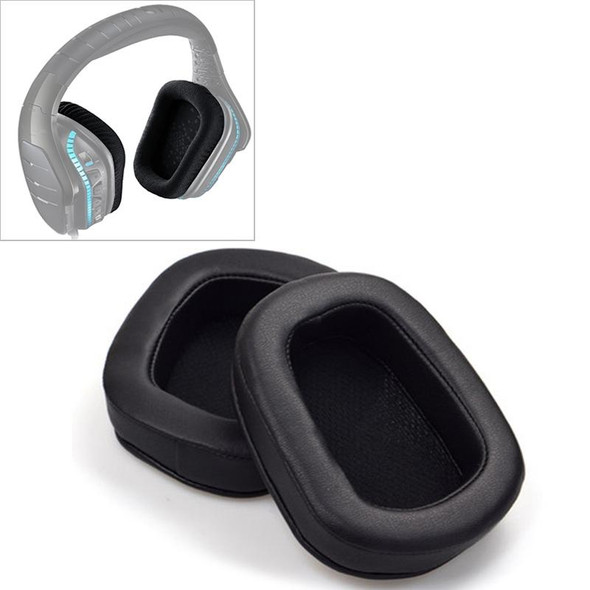 2 PCS - Logitech G633 G933 Earphone Cushion Cover Earmuffs Replacement Earpads with Mesh (Leatherette)