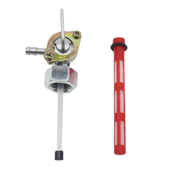Motorcycle Fuel Tap Valve Petcock Fuel Tank Gas Switch for Honda CB400F 1977(Red)