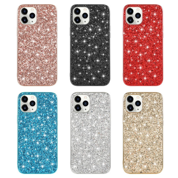 Glitter Powder TPU Phone Case - iPhone 14 Max(Red)