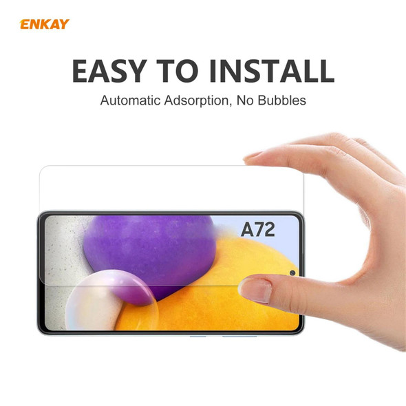 Samsung Galaxy A72 5G / 4G ENKAY Hat-Prince 0.26mm 9H 2.5D Curved Edge Tempered Glass Film