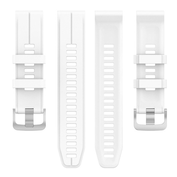 Garmin Descent G1 22mm Solid Color Silicone Watch Band(White)