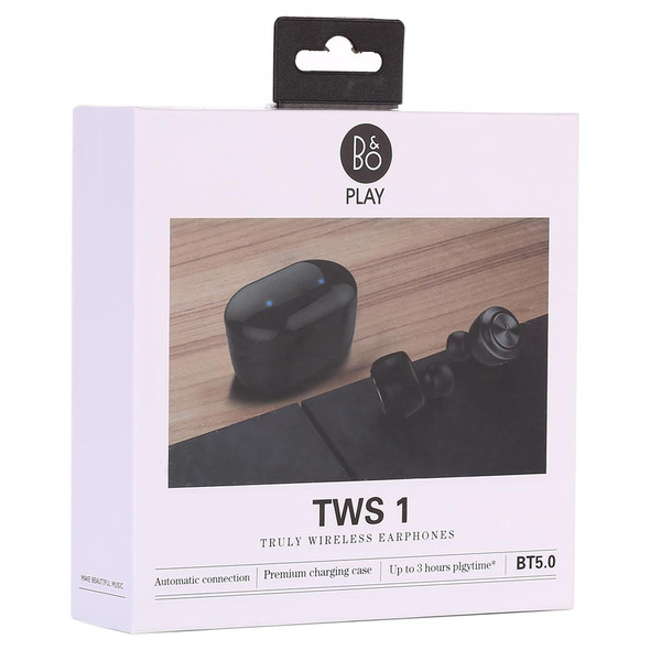 Air Twins TWS1 Bluetooth V5.0 Wireless Stereo Earphones with Magnetic Charging Box(Black)